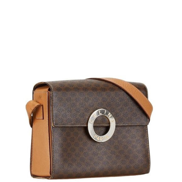 CELINE Brown Leather Shoulder Bag - Picture 2 of 10